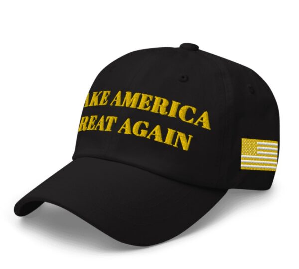 TRUMP BLACK GOLD MAGA HAT