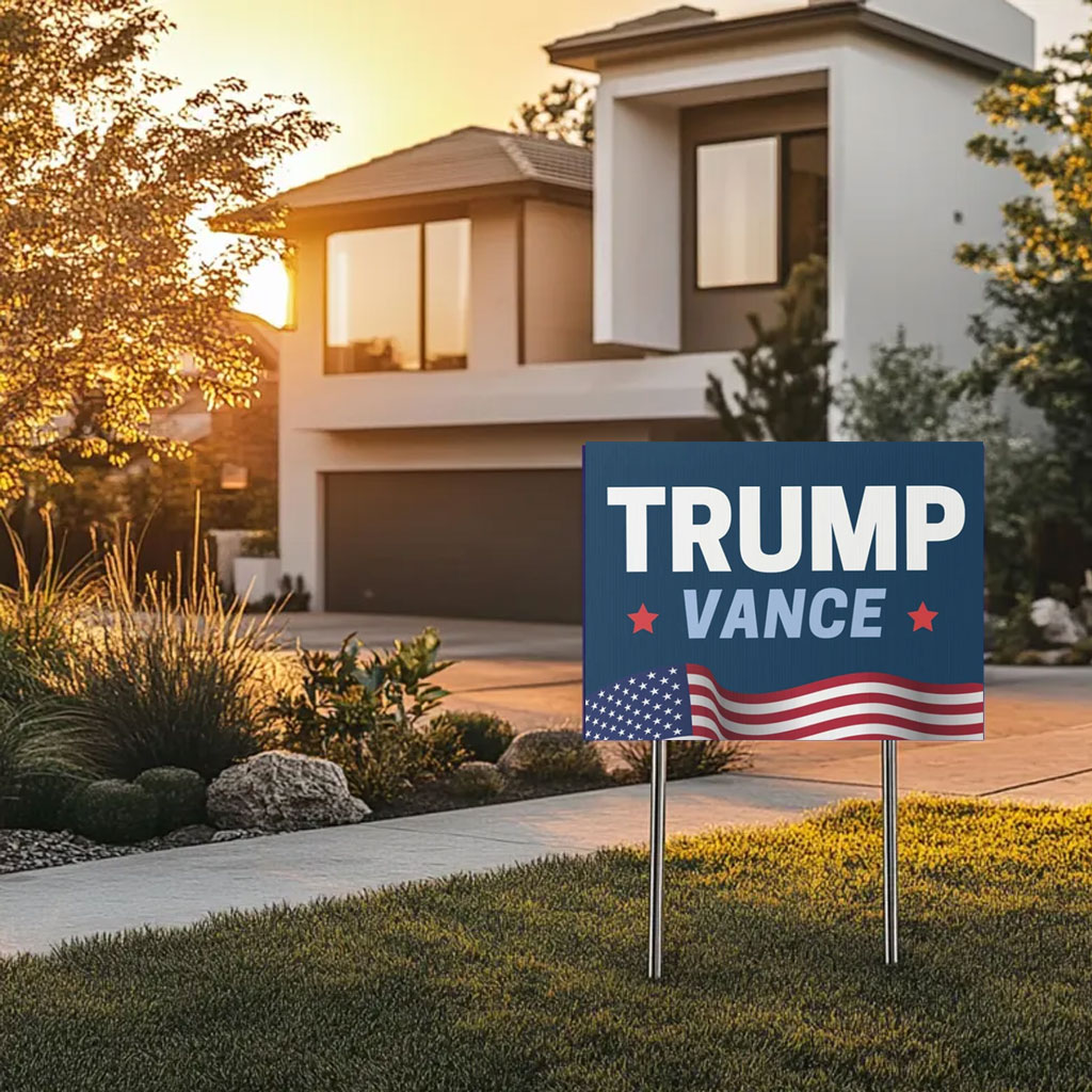 Trump Vance Presidential Election Yard Sign Trump Vance Presidential Election Yard Sign
