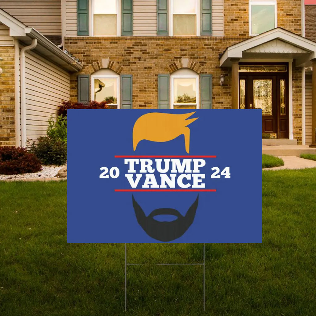 Trump Vance Republican Election Yard Sign Make America Great Again