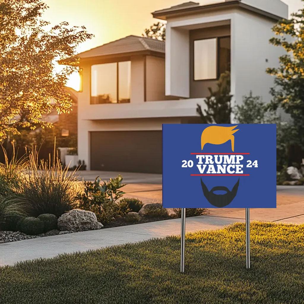 Trump Vance Republican Election Yard Sign Make America Great Again