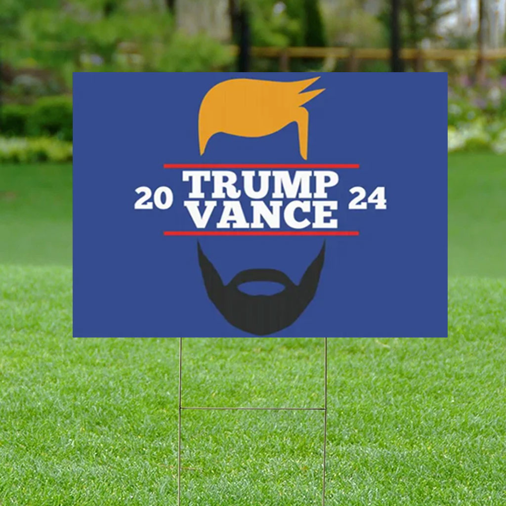 Trump Vance Republican Election Yard Sign Make America Great Again