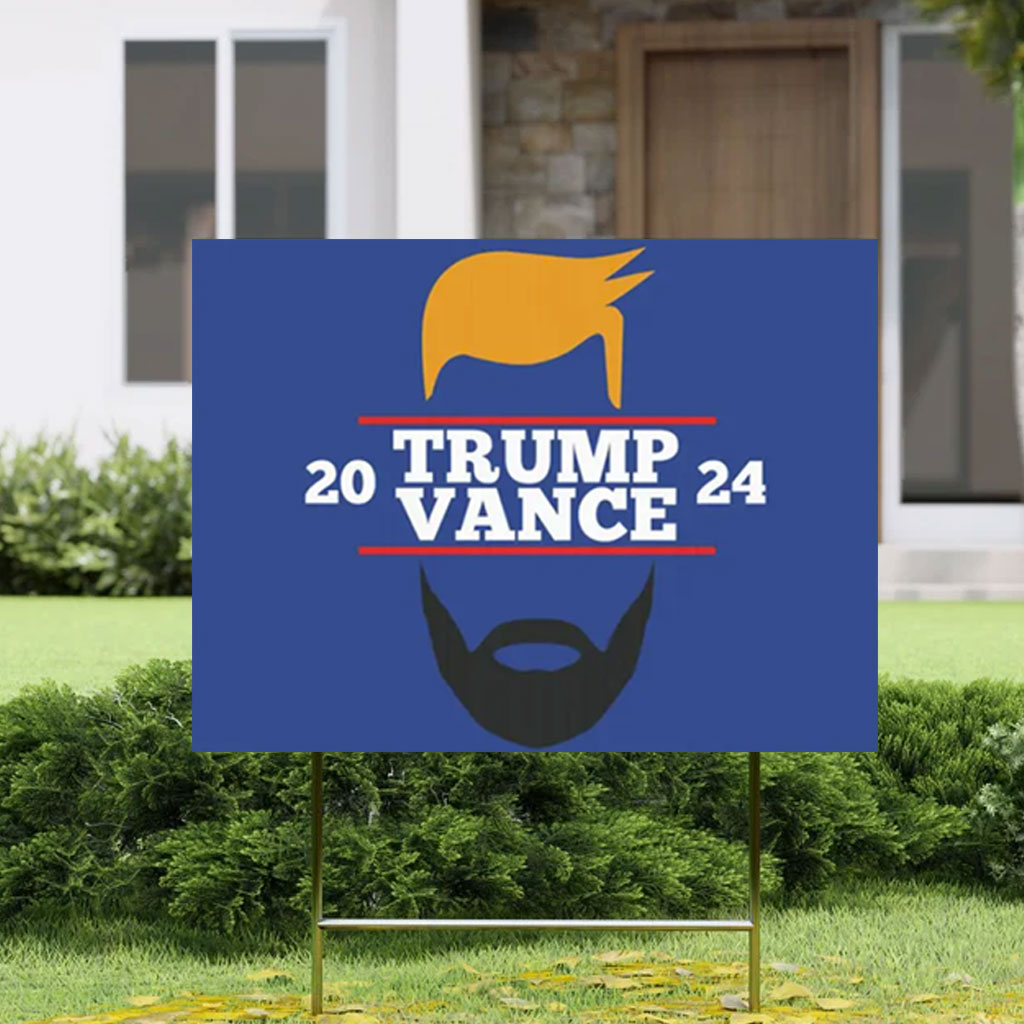 Trump Vance Republican Election Yard Sign Make America Great Again
