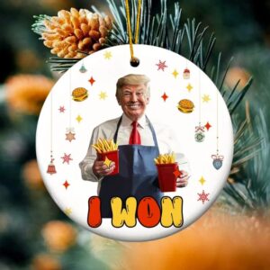 Congratulations on Trump's victory, Gift For Lover Trump Ornament