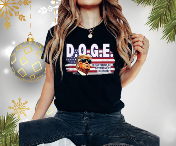 D.O.G.E. Department Of Government Efficiency USA Flag Trump Shirt
