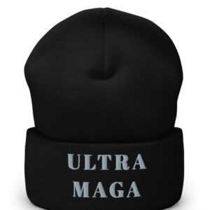 Dark Ultra Maga Cuffed Beanie
