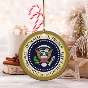 Donald Trump 47th President Ornament