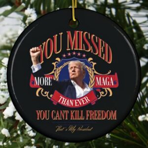 Donald Trump Failed Attempt 2024 Ornament