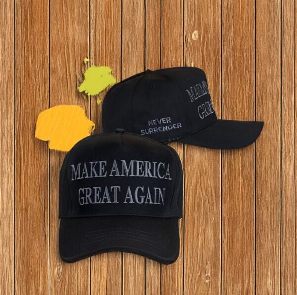 HOT! Trump Never Surrender Black MAGA Hat