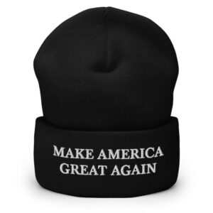Make America Great Again Embroidered Warm Cuffed Beanie