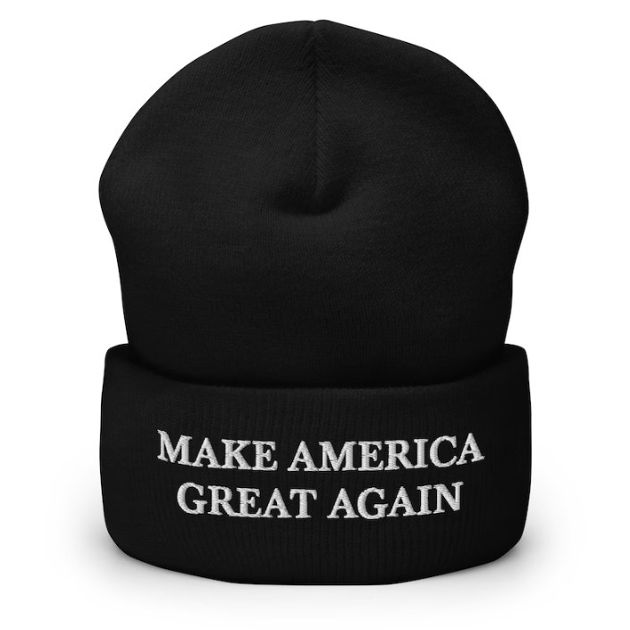 Make America Great Again Embroidered Warm Cuffed Beanie