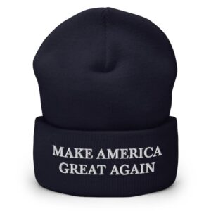 Make America Great Again Embroidered Warm Cuffed Beanie