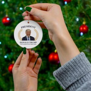 President Donald Trump Ornament, 47th President of the United States