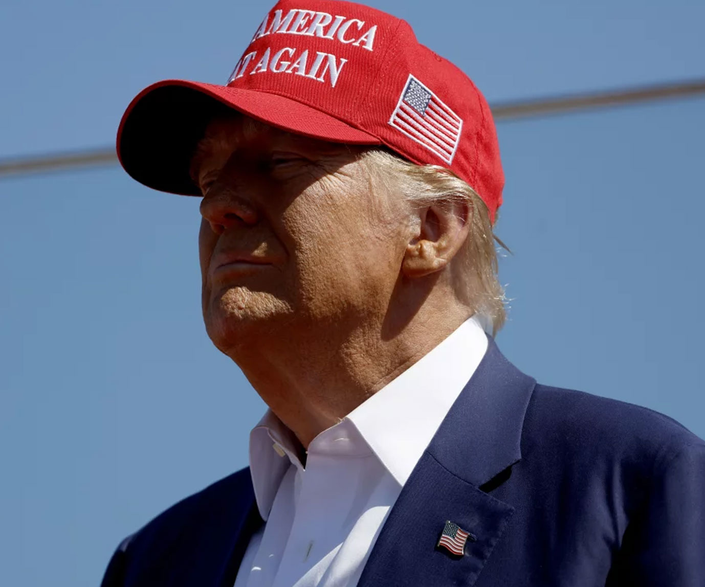 Red Trump Dark MAGA 45-47 Hat