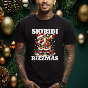 Rizz Christmas Santa Funny Xmas Gen Alpha Skibidi Rizzmas Shirt