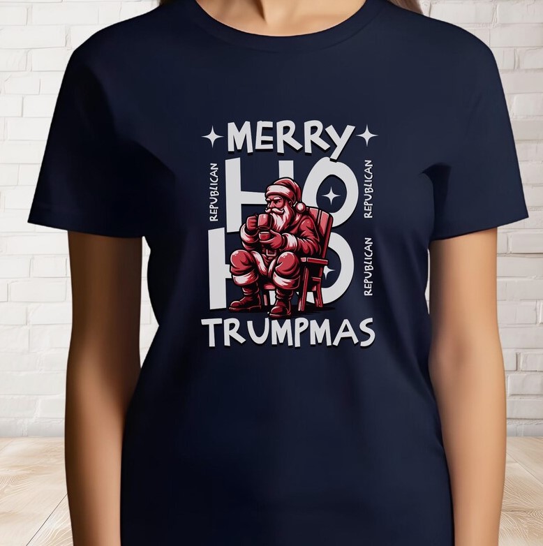 Trump Christmas Gift, Ho Ho Merry Trumpmas T-Shirt