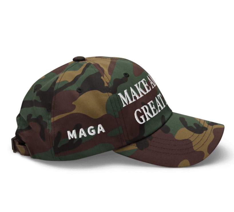 Trump MAGA Victory Green Camo Hat