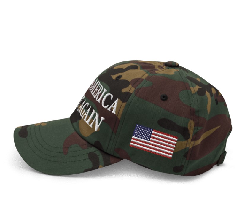 Trump MAGA Victory Green Camo Hat