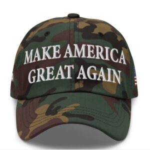 Trump MAGA Victory Green Camo Hat