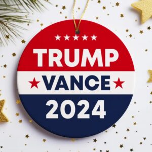 Trump Vance 2024 Christmas Ornament