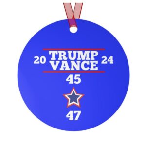 Trump Vance Victory 45 47 Ornament