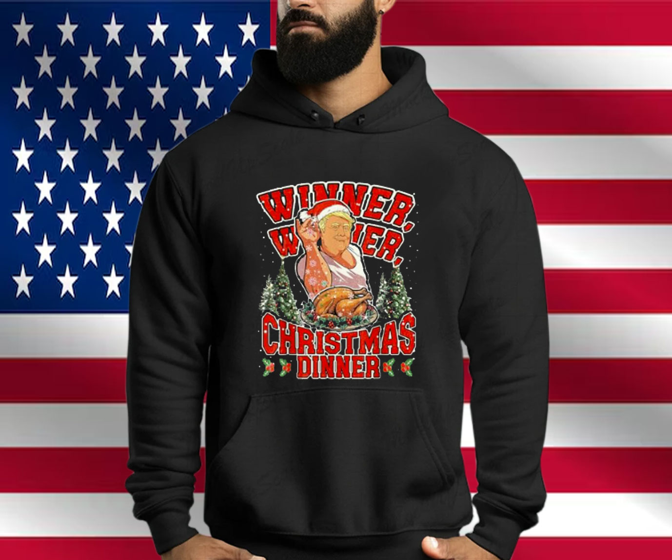 Trump Winner Funny Winner Christmas Dinner Xmas Ugly Shirt