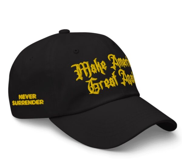 Victory! Trump Gold Gothic MAGA Hat