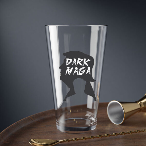 Official Dark MAGA Trump-Musk Silhouette Whiskey Glass