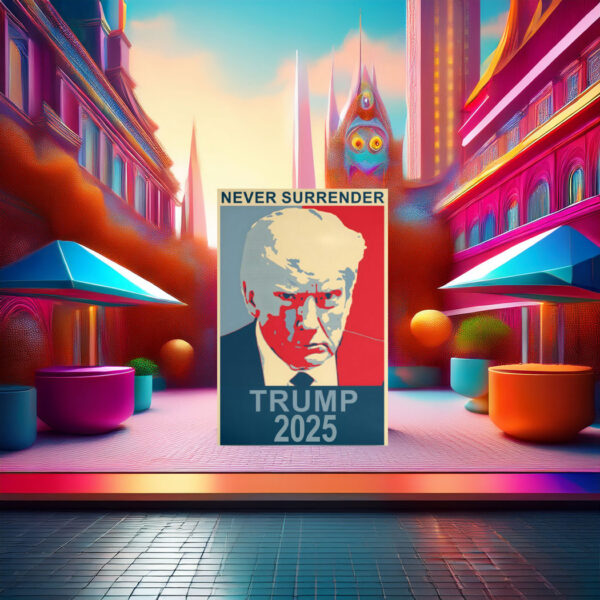 Trump Never Surrender 2025 Poster