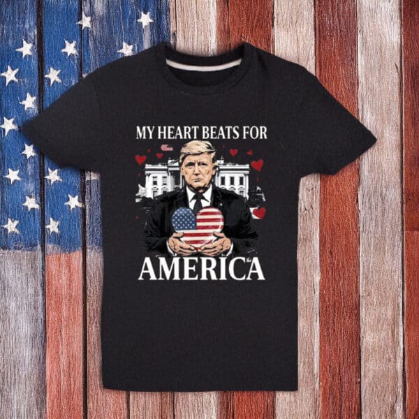 Trump My Heart Beats for America Shirt