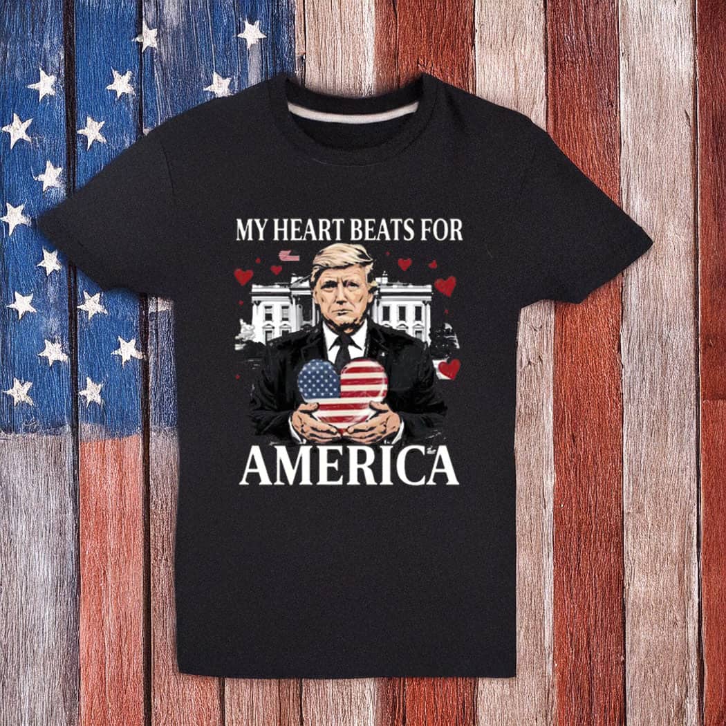Trump My Heart Beats for America Shirt