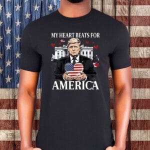 Trump My Heart Beats for America Shirt