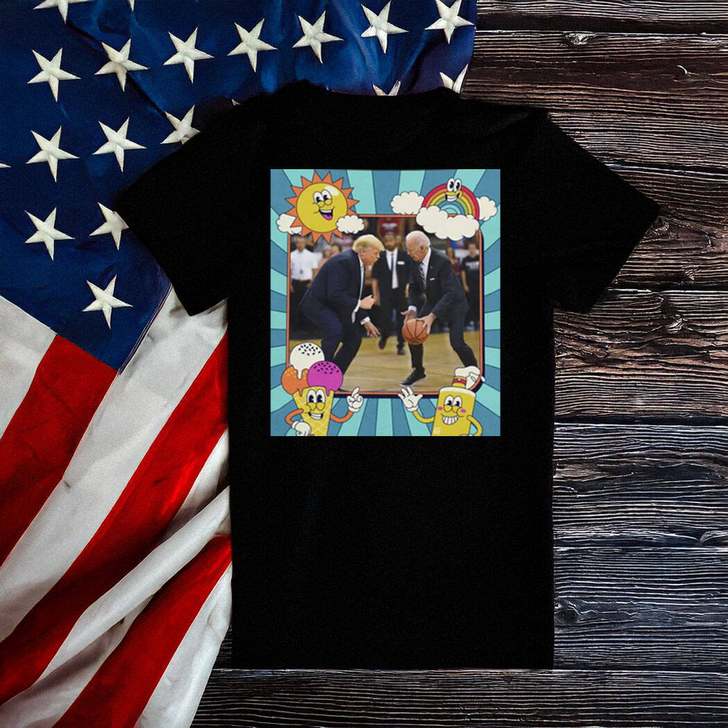 Trump and Biden Play Basketball Funny Shirt