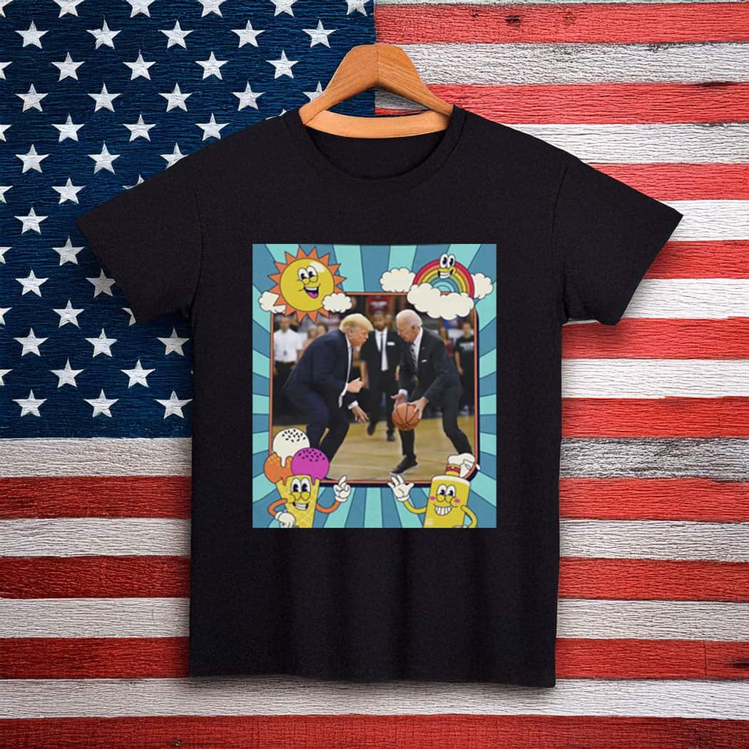 Trump and Biden Play Basketball Funny Shirt