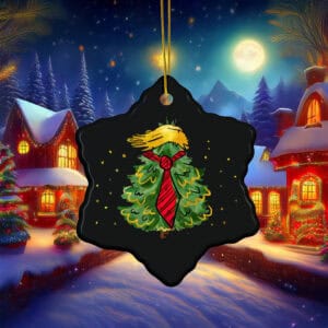 Funny Christmas Trump Ornament