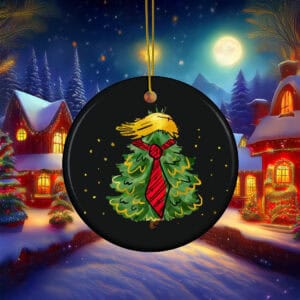 Funny Christmas Trump Ornament