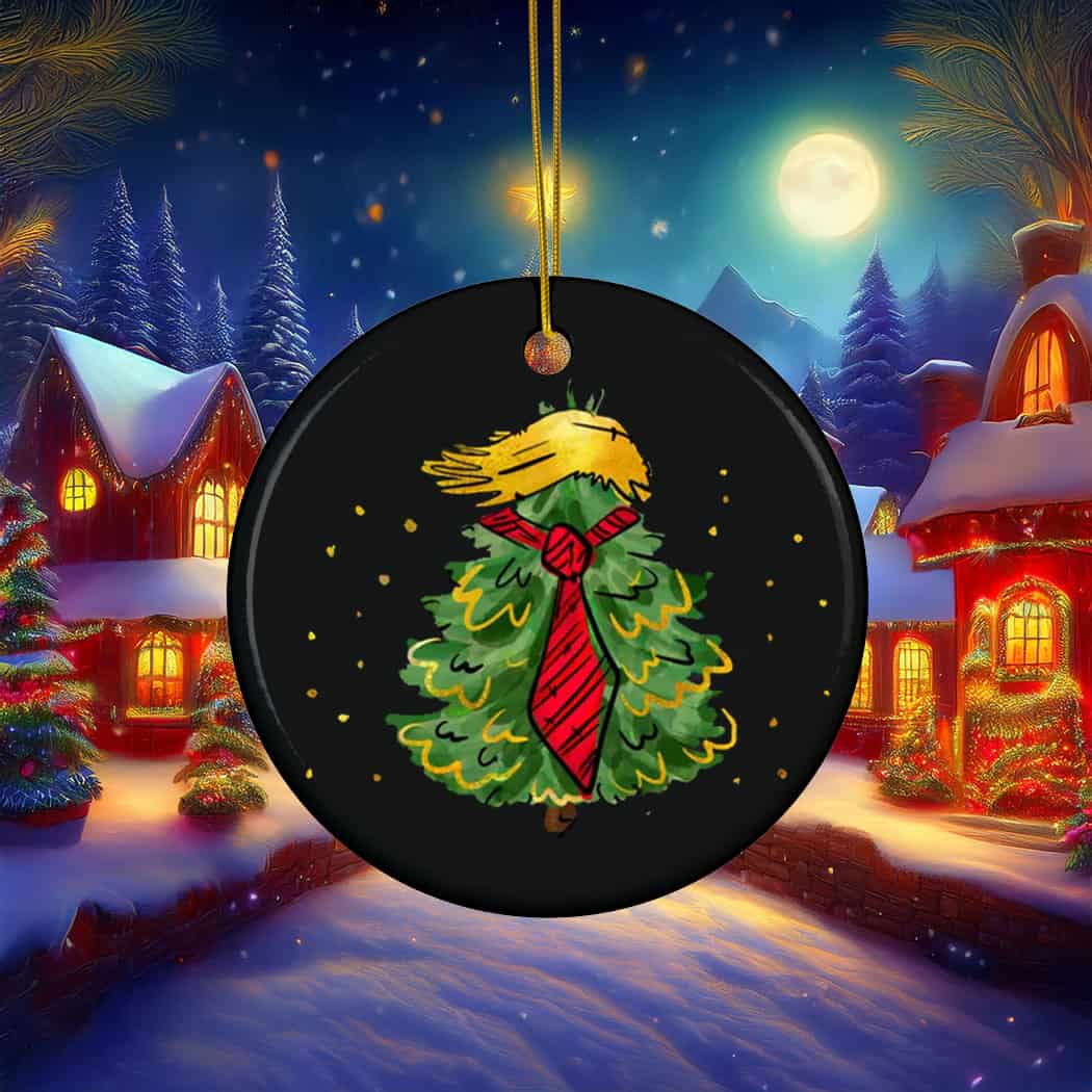 Funny Christmas Trump Ornament Funny Christmas Trump Ornament