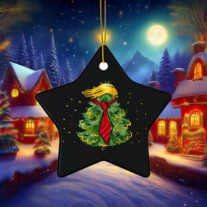 Funny Christmas Trump Ornament