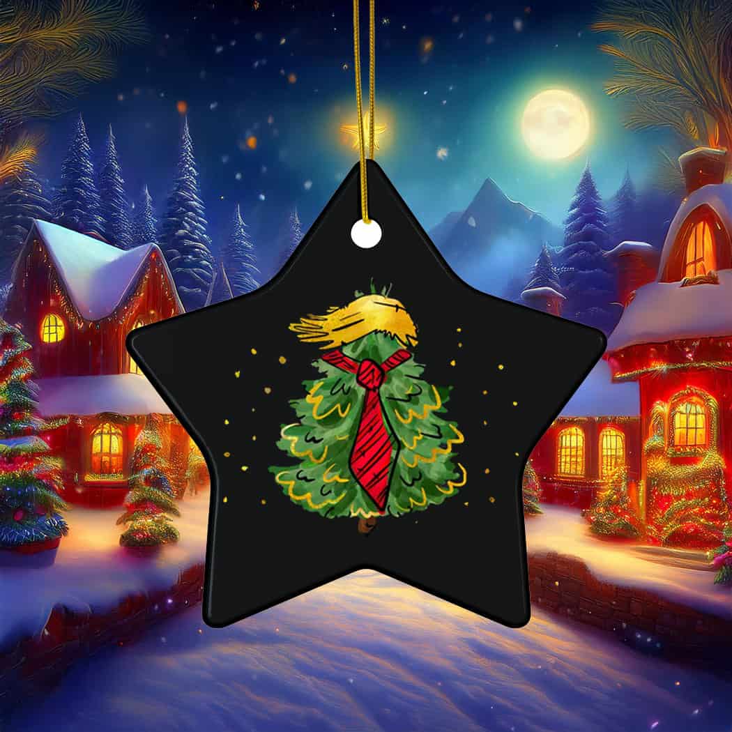 Funny Christmas Trump Ornament Funny Christmas Trump Ornament