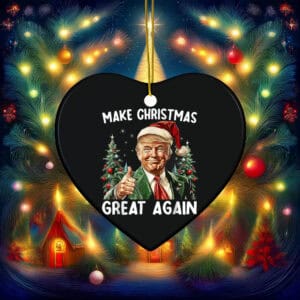 Make Christmas Great Again Santa Trump 2025 Ornament
