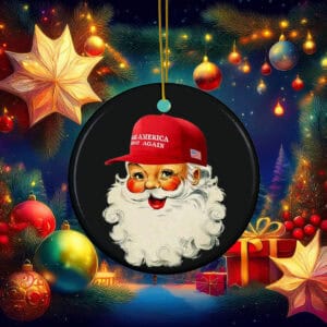 Old School Santa Ornament