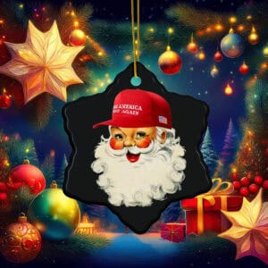 Old School Santa Ornament