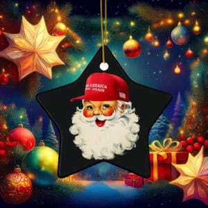 Old School Santa Ornament