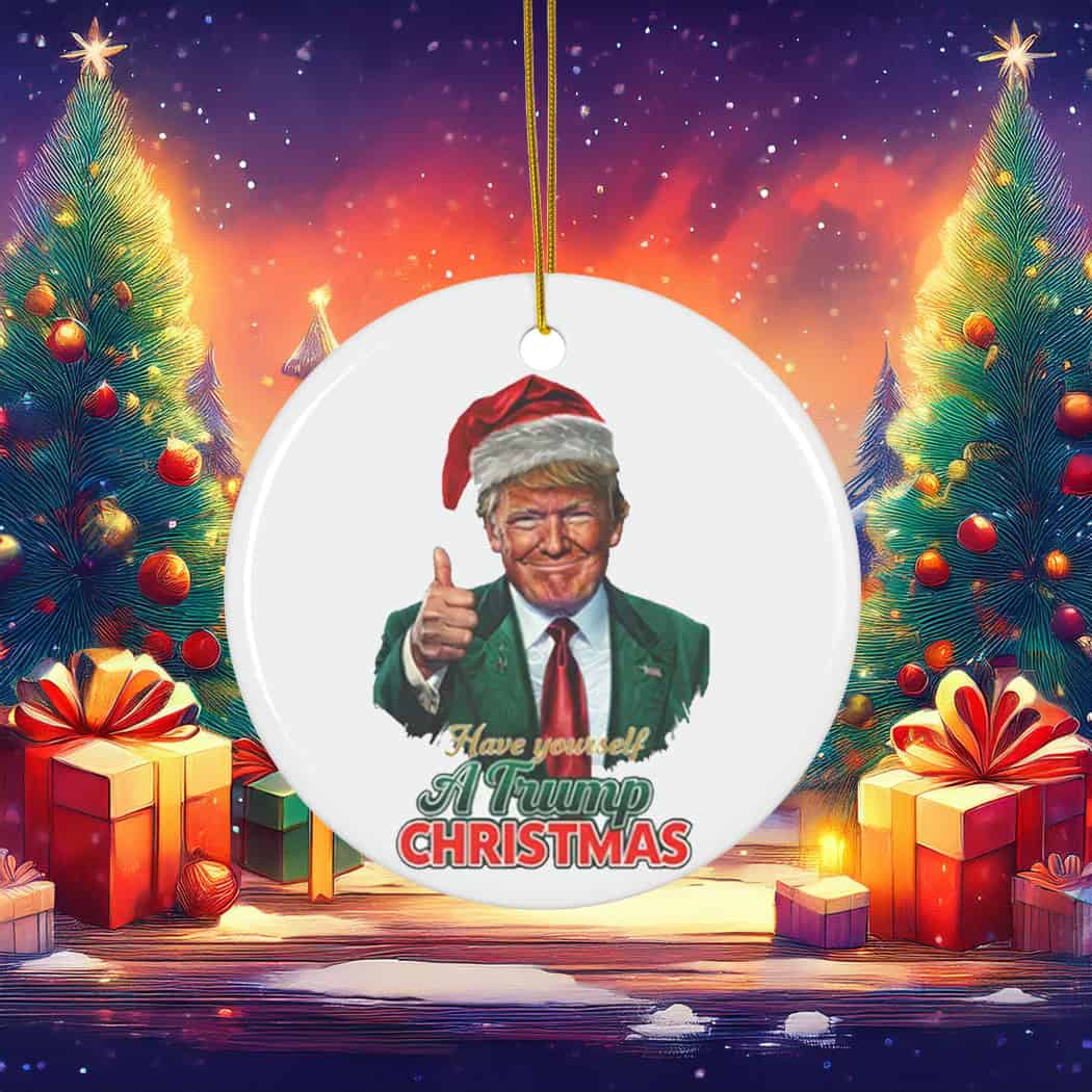 Santa Trump Christmas Ornament Santa Trump Christmas Ornament