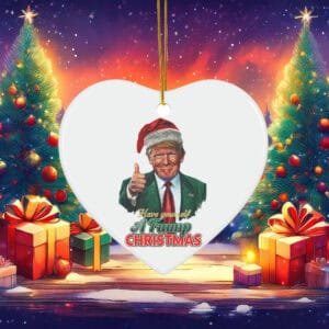 Santa Trump Christmas Ornament