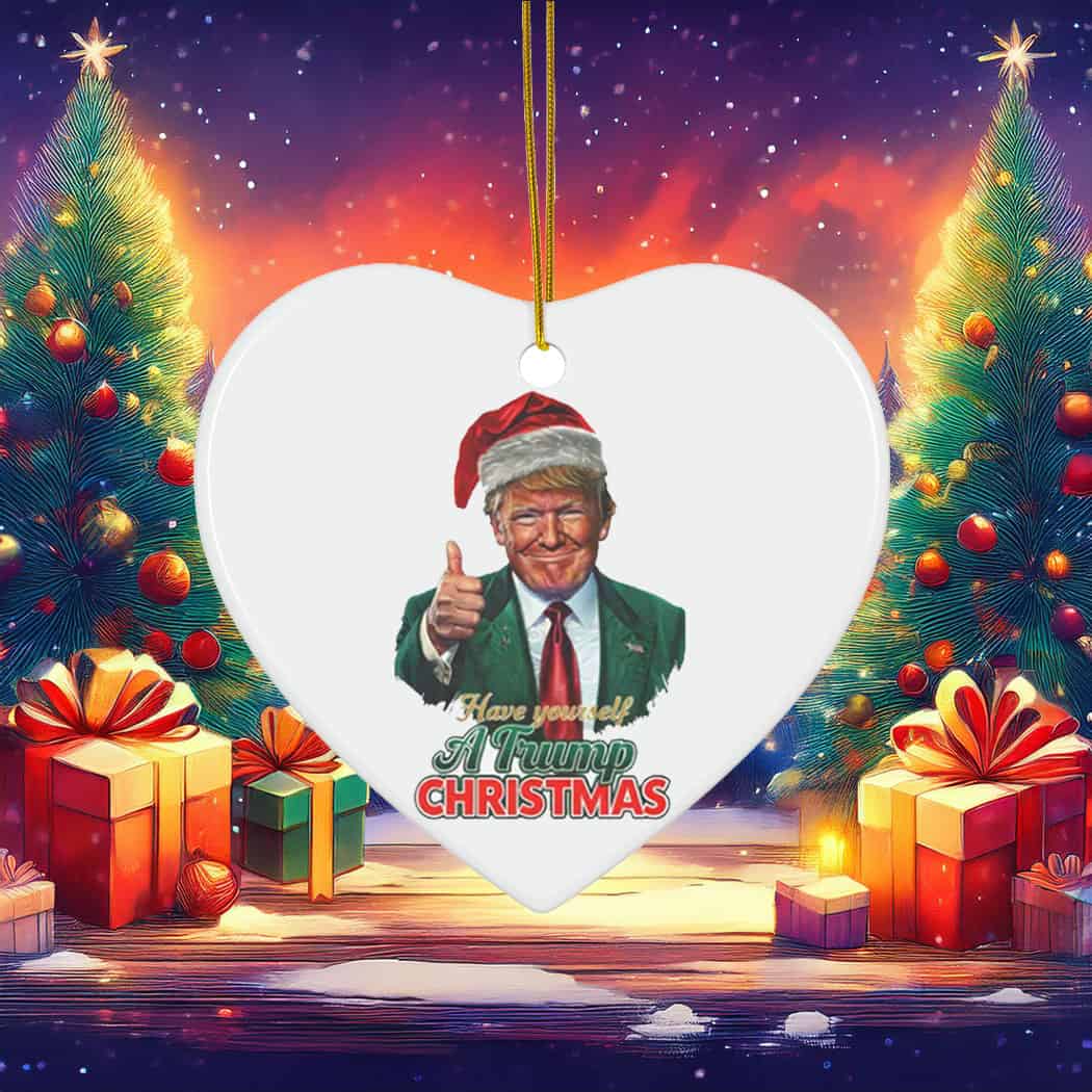 Santa Trump Christmas Ornament Santa Trump Christmas Ornament