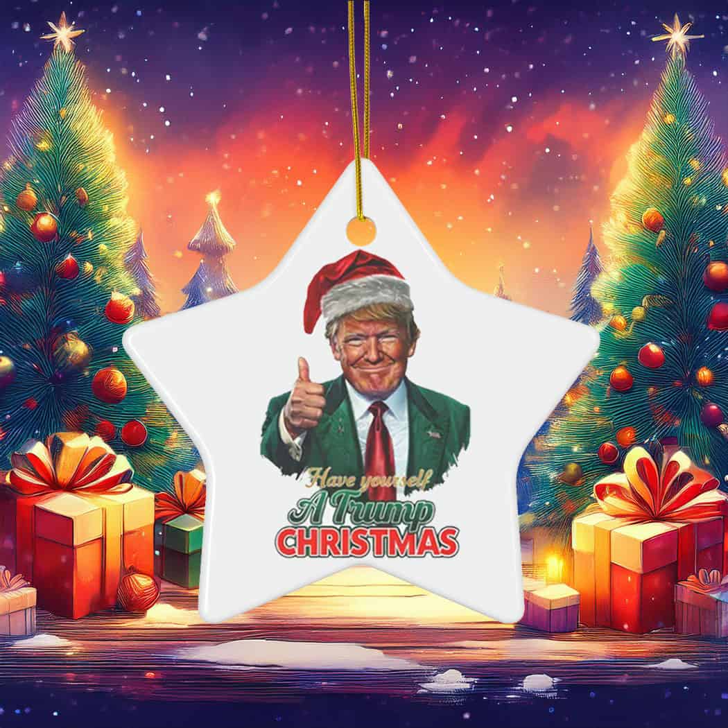 Santa Trump Christmas Ornament Santa Trump Christmas Ornament