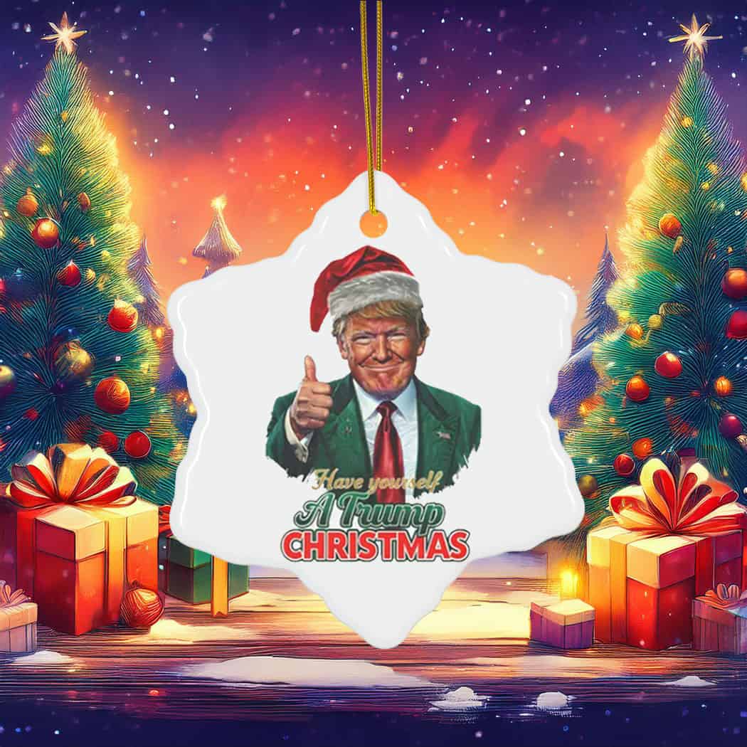 Santa Trump Christmas Ornament Santa Trump Christmas Ornament
