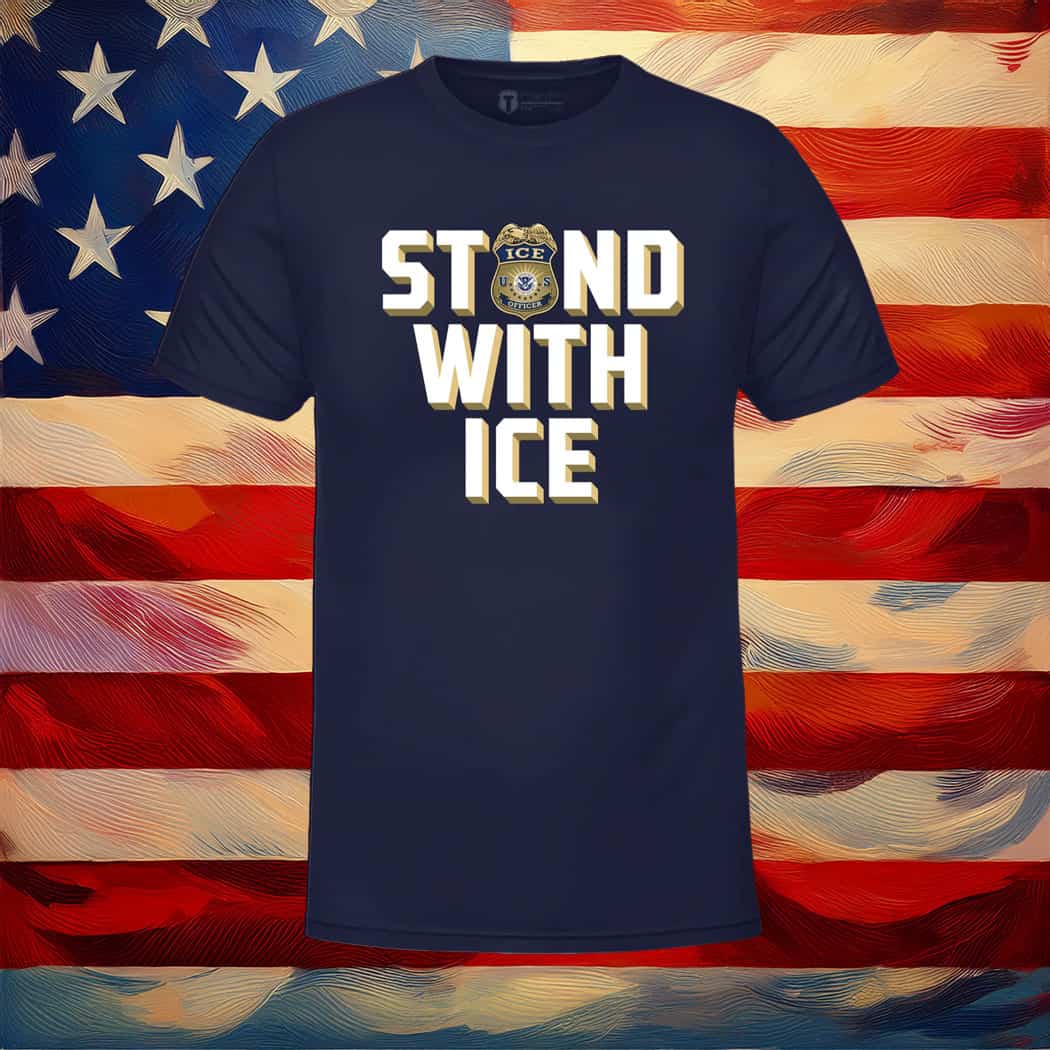 Stand With ICE T-Shirt ( Font - Back)