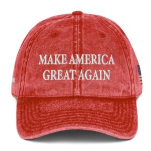 New Trump Never Surrender Red MAGA Vintage Cap