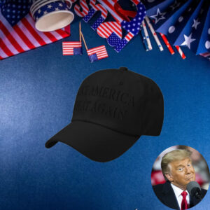 (Black on black) Dark MAGA Hat2